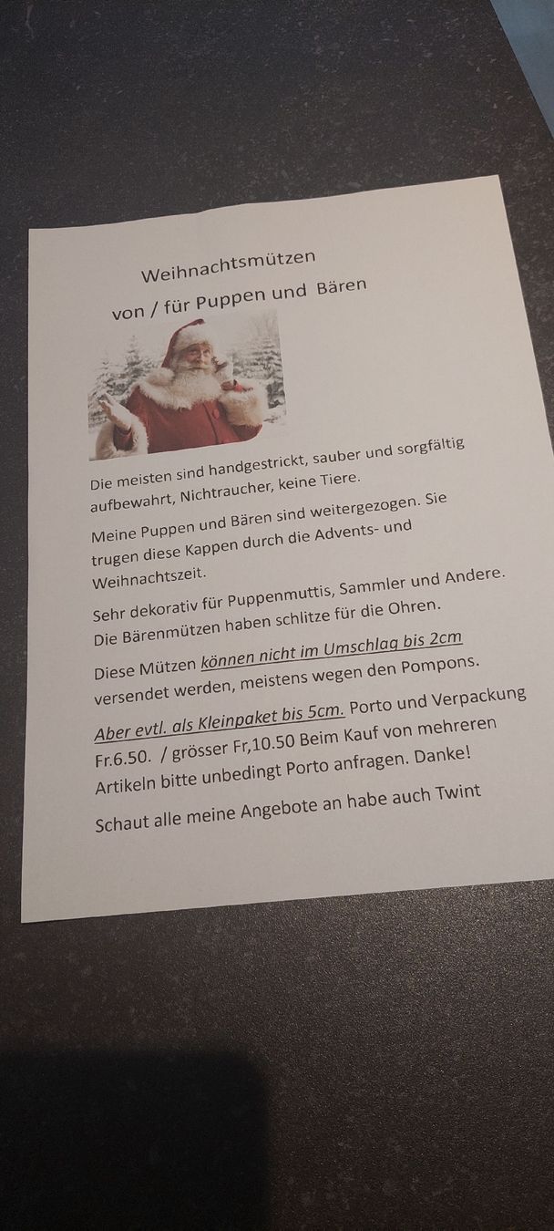 Alle Dekorationen: Weihnachts -Advent Puppen -Deko  – Neu (gemäss Beschreibung) aus Muri AG von nindo1 1