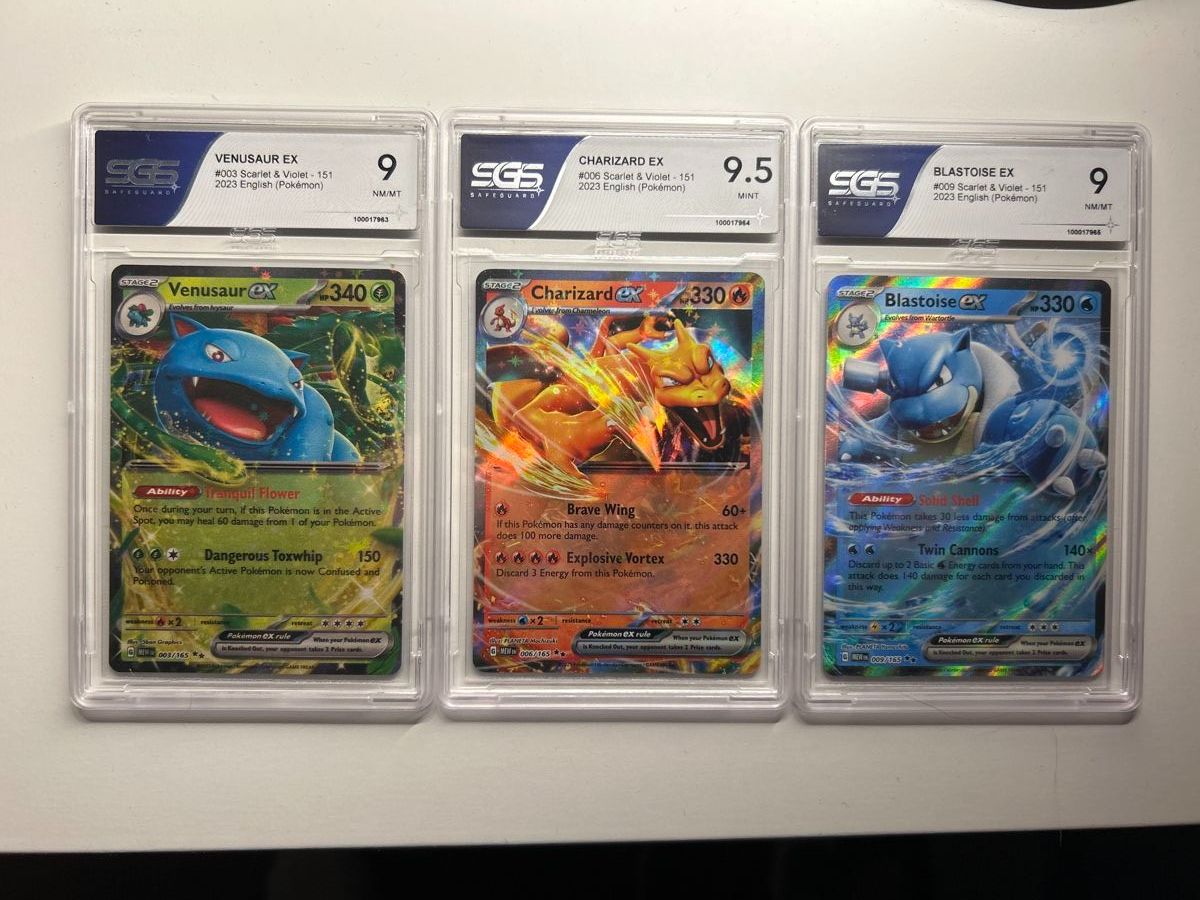 Pokémon Carte collezionabili: Venusaur - Charizard - Blastoise Ex SV151 – Usato da Vuadens venduto da Numispot