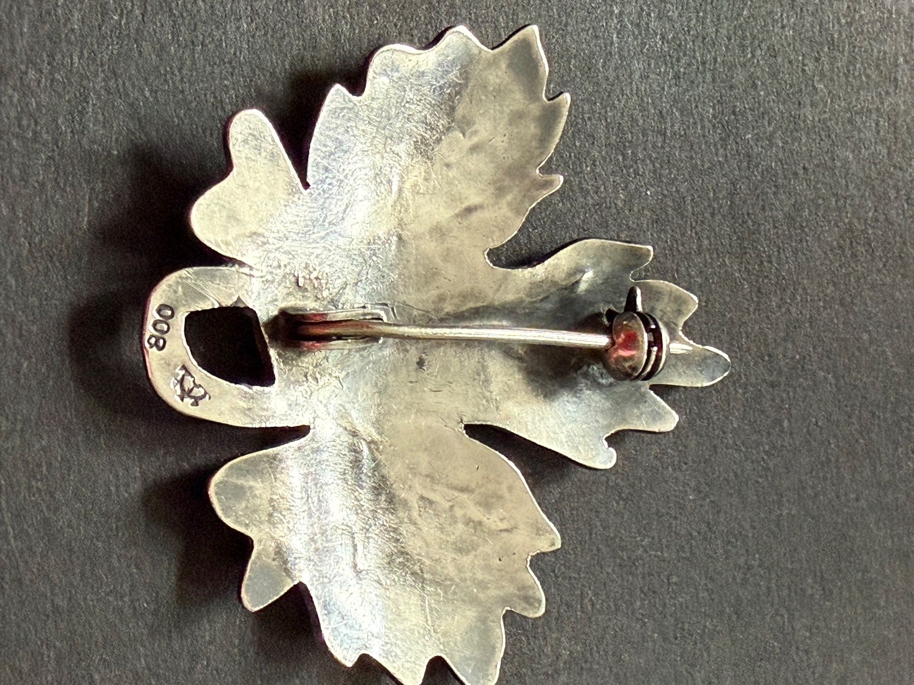 Spille & Fermagli: Vintage Brosche, Blattform, Silber 800 – Usato da Zürich venduto da leo0105 2