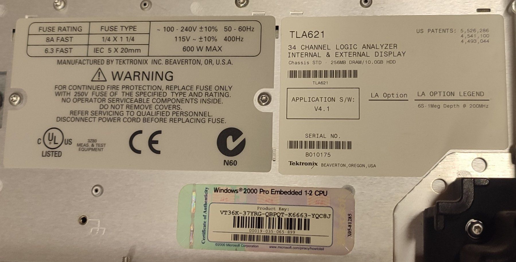Mesurer: Tektronix TLA 621 Logic Analyser – D'occasion à Zürich par Sherman 3