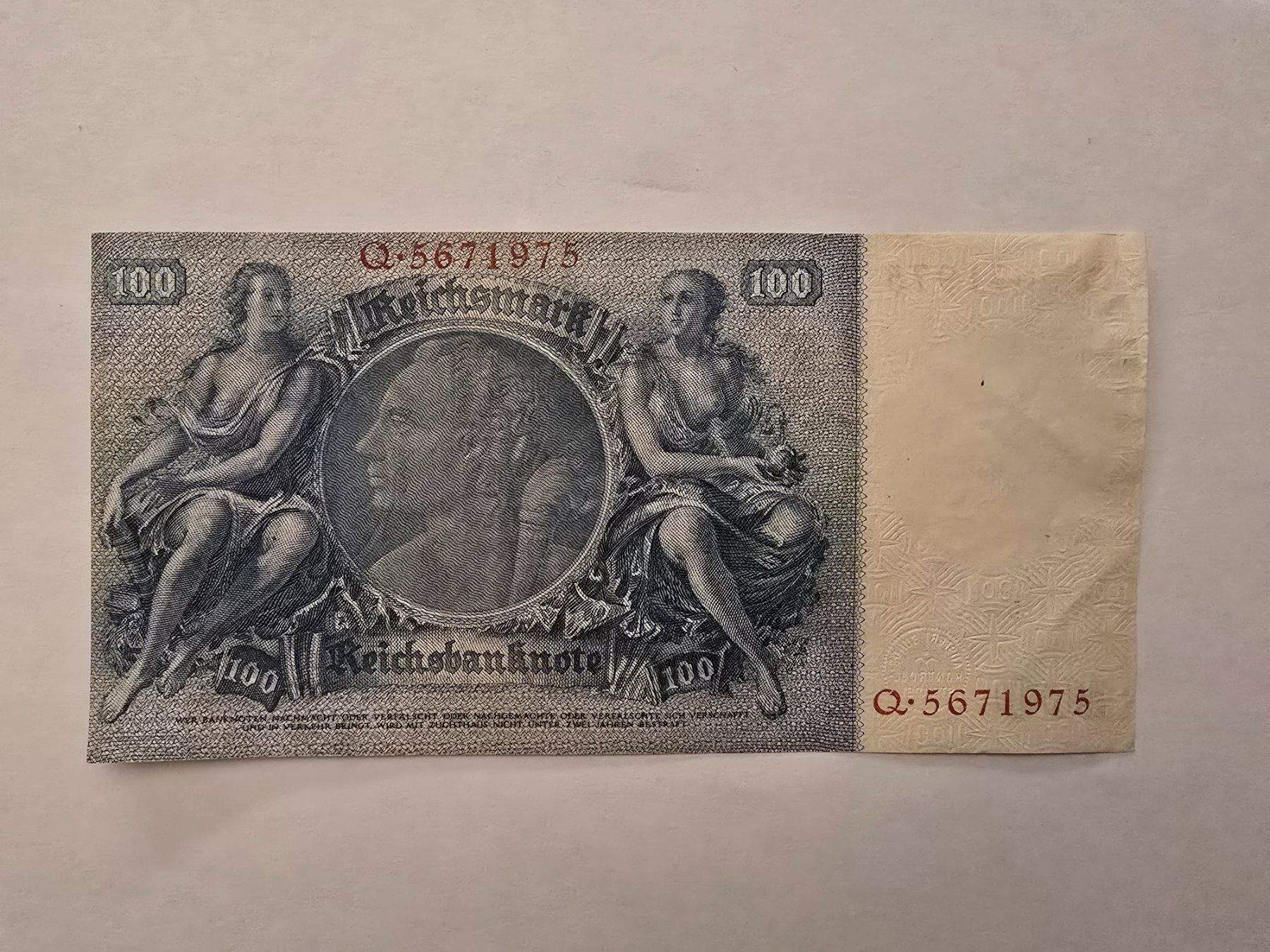 Banconote: 100 Mark 1924 Reichsbanknote – Nuovo (secondo la descrizione) da Neuenhof venduto da brasvarela 1