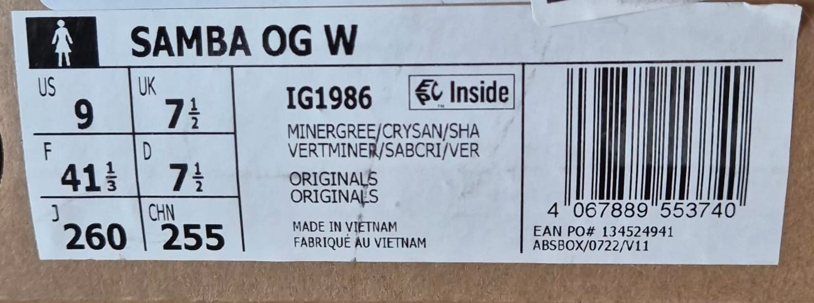Adidas Damenschuhe: Adidas Samba - Neuves - Gr. 41 1/3 – Neu und originalverpackt aus Neuchâtel von Cashmire 4