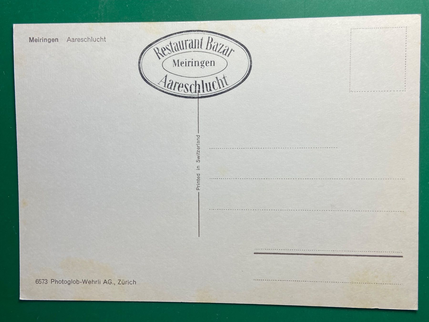 Cartoline postali: Aareschlucht - Meiringen – Usato da Steg VS venduto da _vinci_ 1