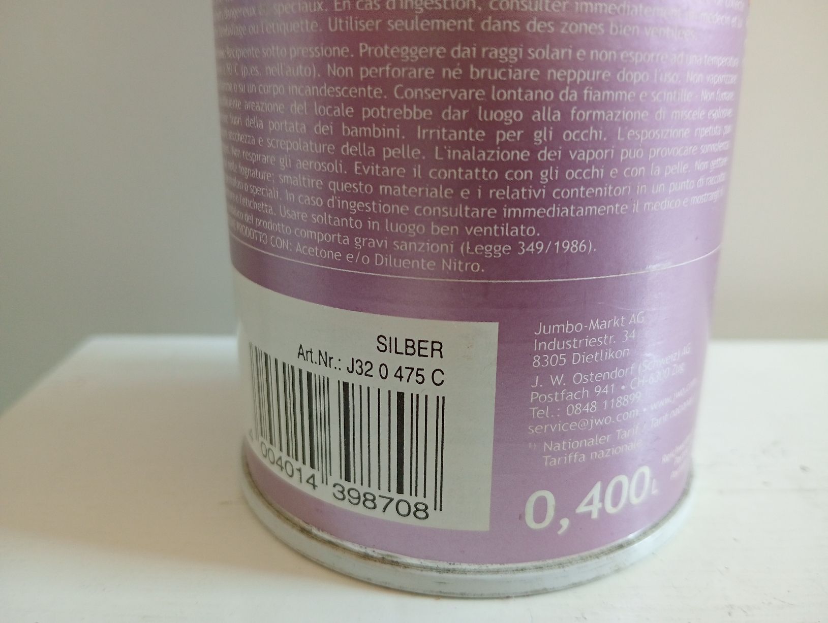 Colori: Architect Metallic Effekt Spraydose 200 ml von 400 ml – Usato da Allschwil venduto da Evgeniia78 1
