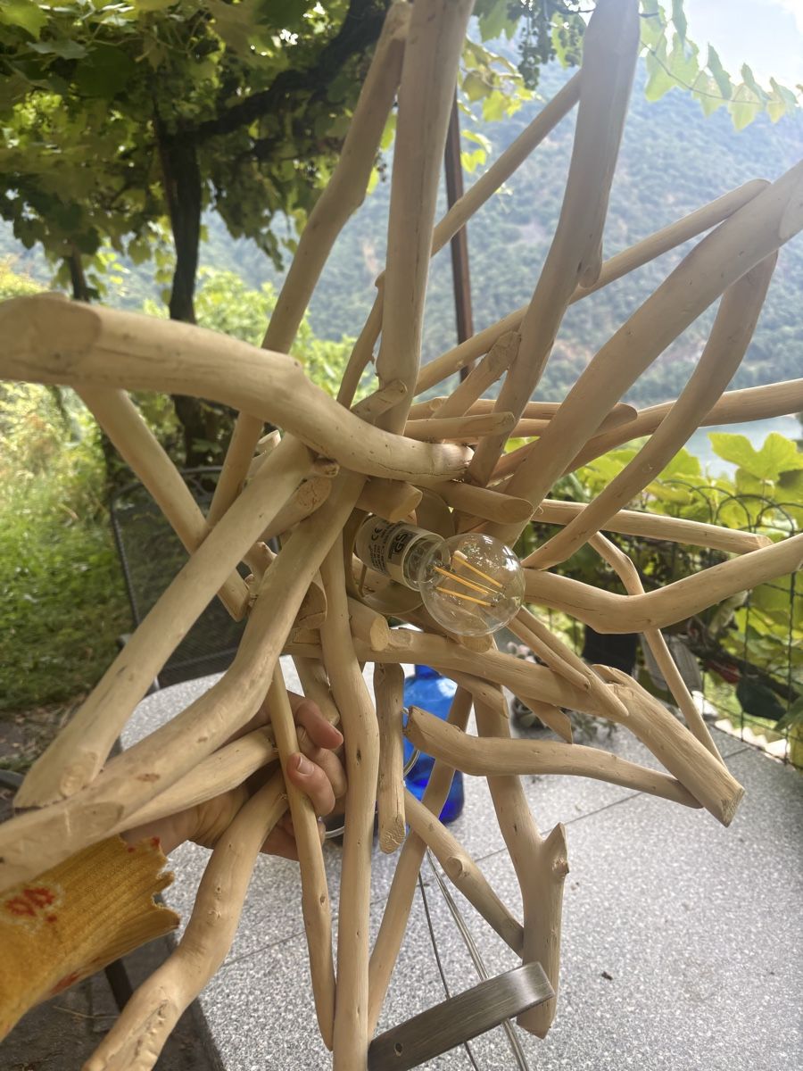 Kronleuchter & Deckenlampen: Holzlampe – Gebraucht aus Mergoscia von cam_7rvq 4