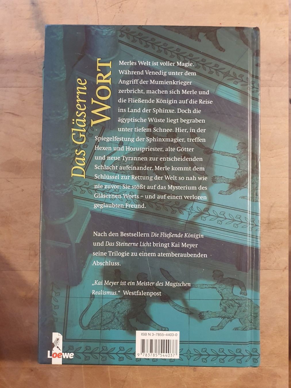 Livres: Das gläserne Wort Kai Meyer Loewe – D'occasion à Zürich par loosebone 2