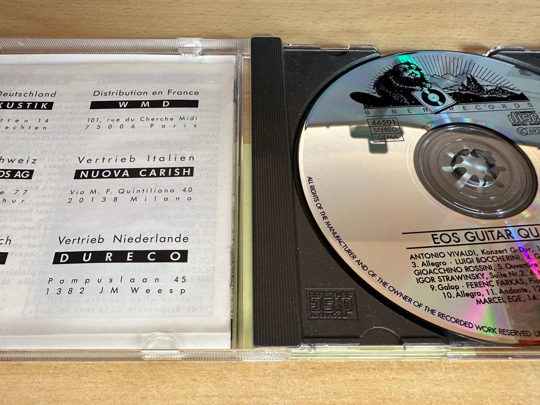 CD: EOS Guitar Quartet – EOS Guitar Quartet – Usato da Rikon im Tösstal venduto da Alpenmutz 2