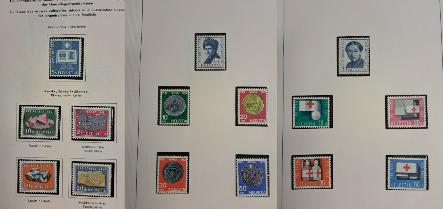 Tutti i francobolli: Pro Patria Briefmarken Lot ab 1938, postfrisch – Usato da Münchwilen AG venduto da Nesar 7