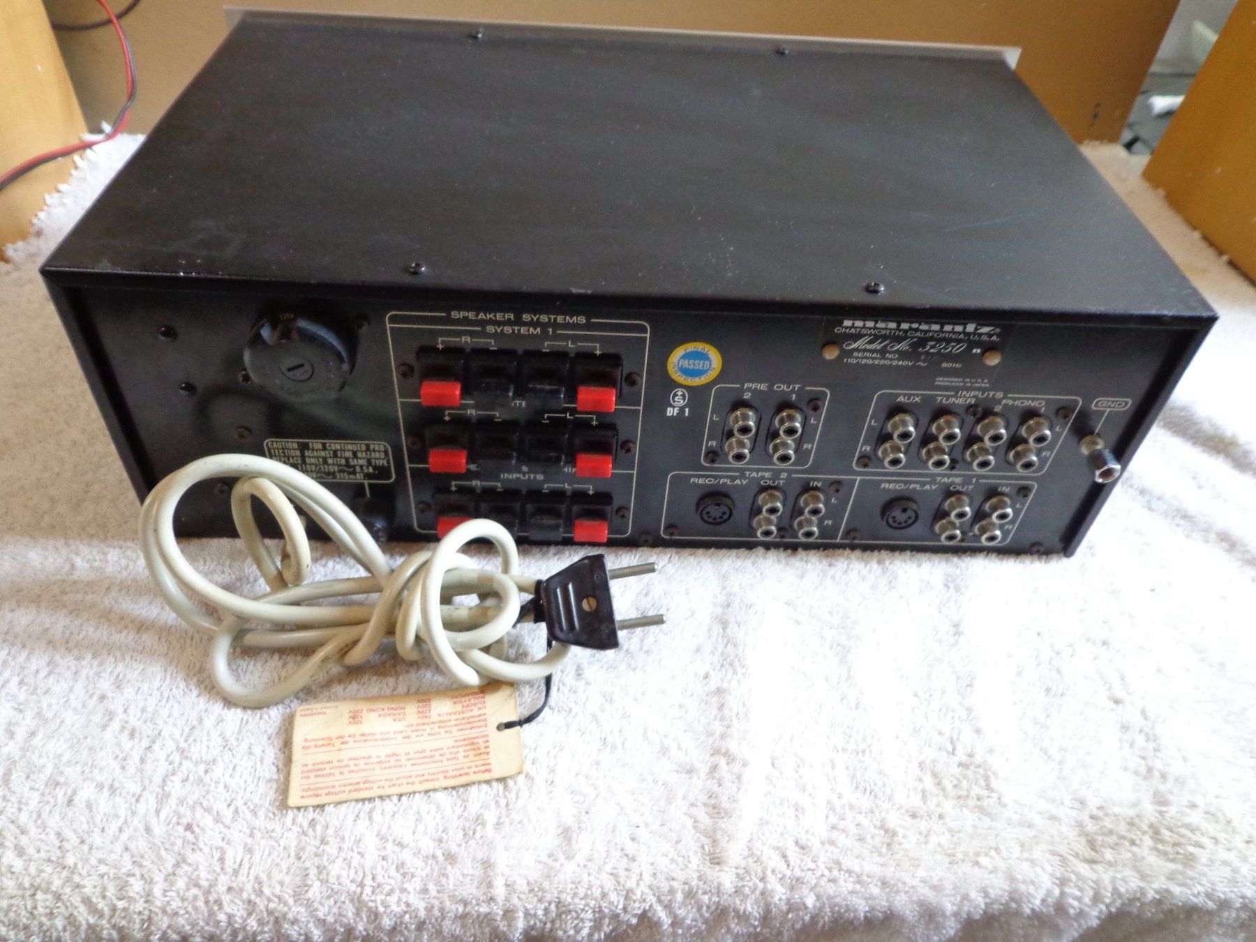 Marantz Amplificatori: Marantz Model 3250 Control Stereo Console Vorverstärker – Usato da Ligornetto venduto da Faffarel 6