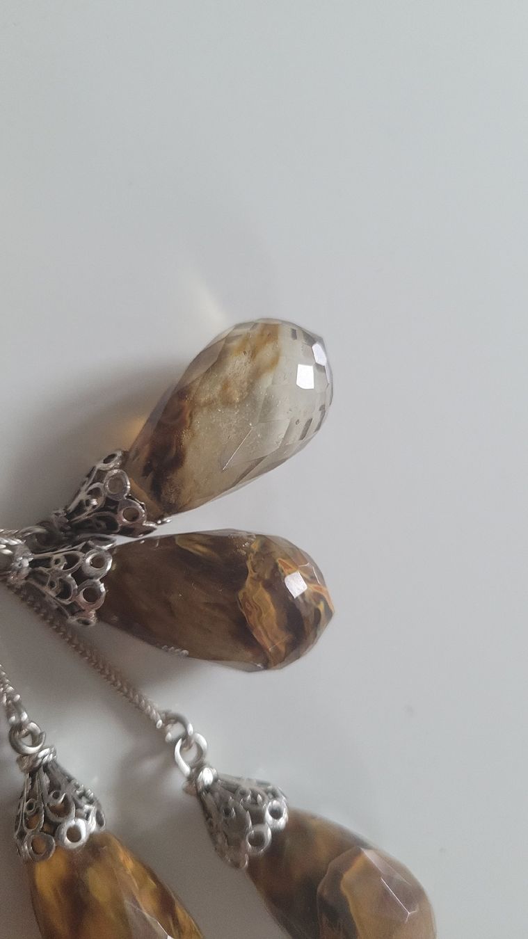 Ketten: Silber Halskette mit Edelstein( Golden Heiler) – Gebraucht aus Schöftland von Aktion56 6