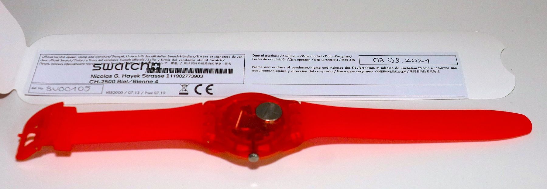 Swatch Smartwatch: SWATCH N° SU00109 – Nuovo e nell'imballaggio originale da Ipsach venduto da Merlux 3