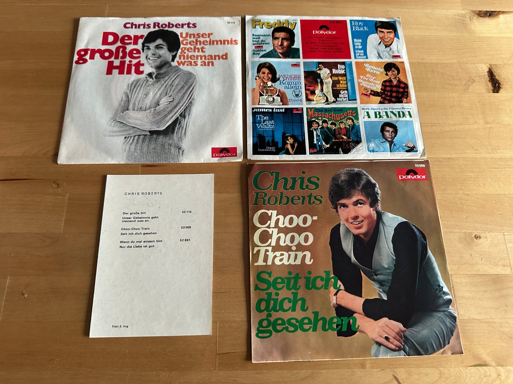 Dischi in vinile: CHRIS ROBERTS ROBERT tolle Singles + original Autogramm Kult – Usato da Basel venduto da Partridge 1