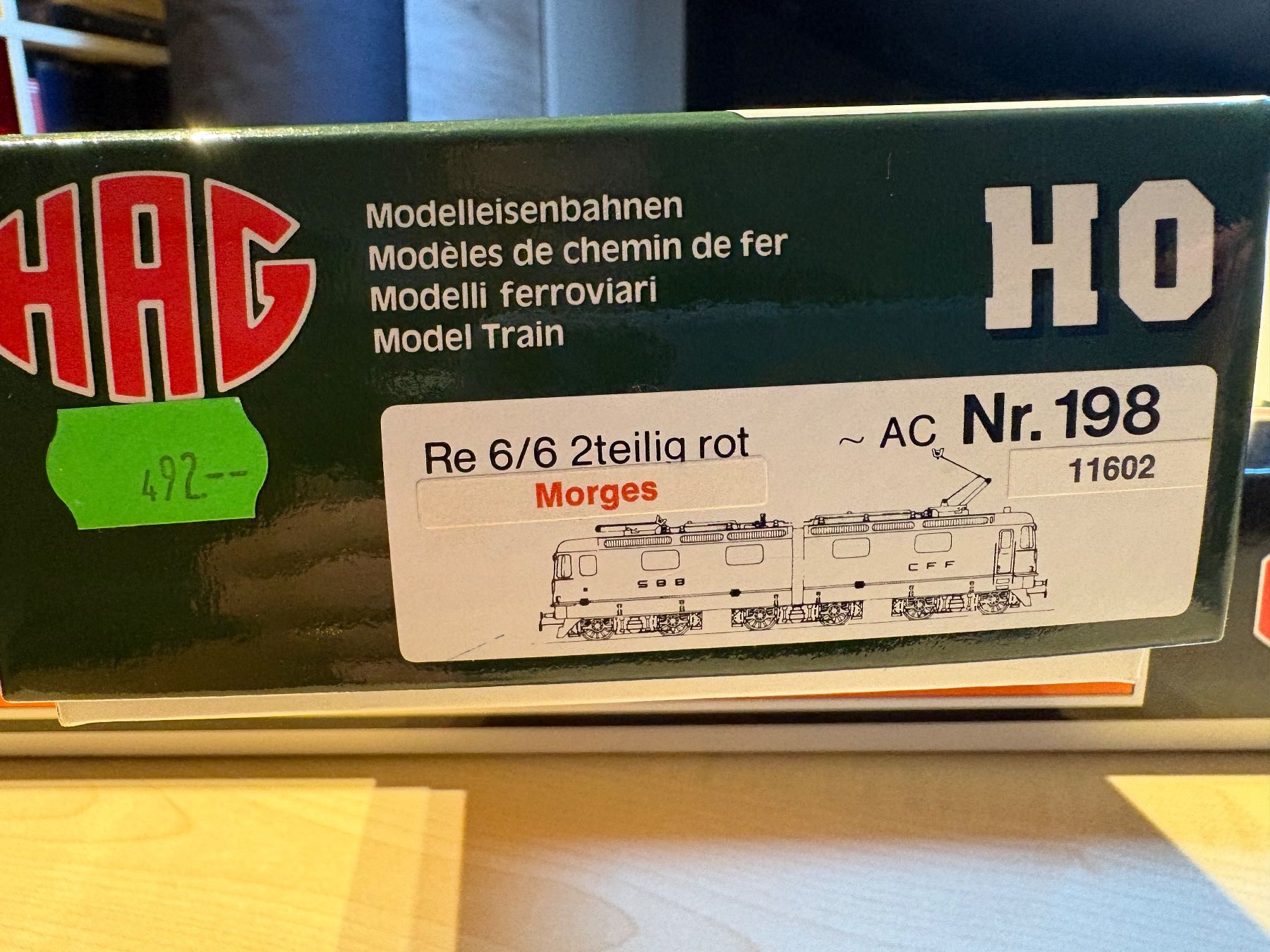 Hag Modellini di ferrovie: Hag 198, Re6/6 Morges 11602 – Nuovo e nell'imballaggio originale da Corcelles Payerne venduto da Pierre66 7