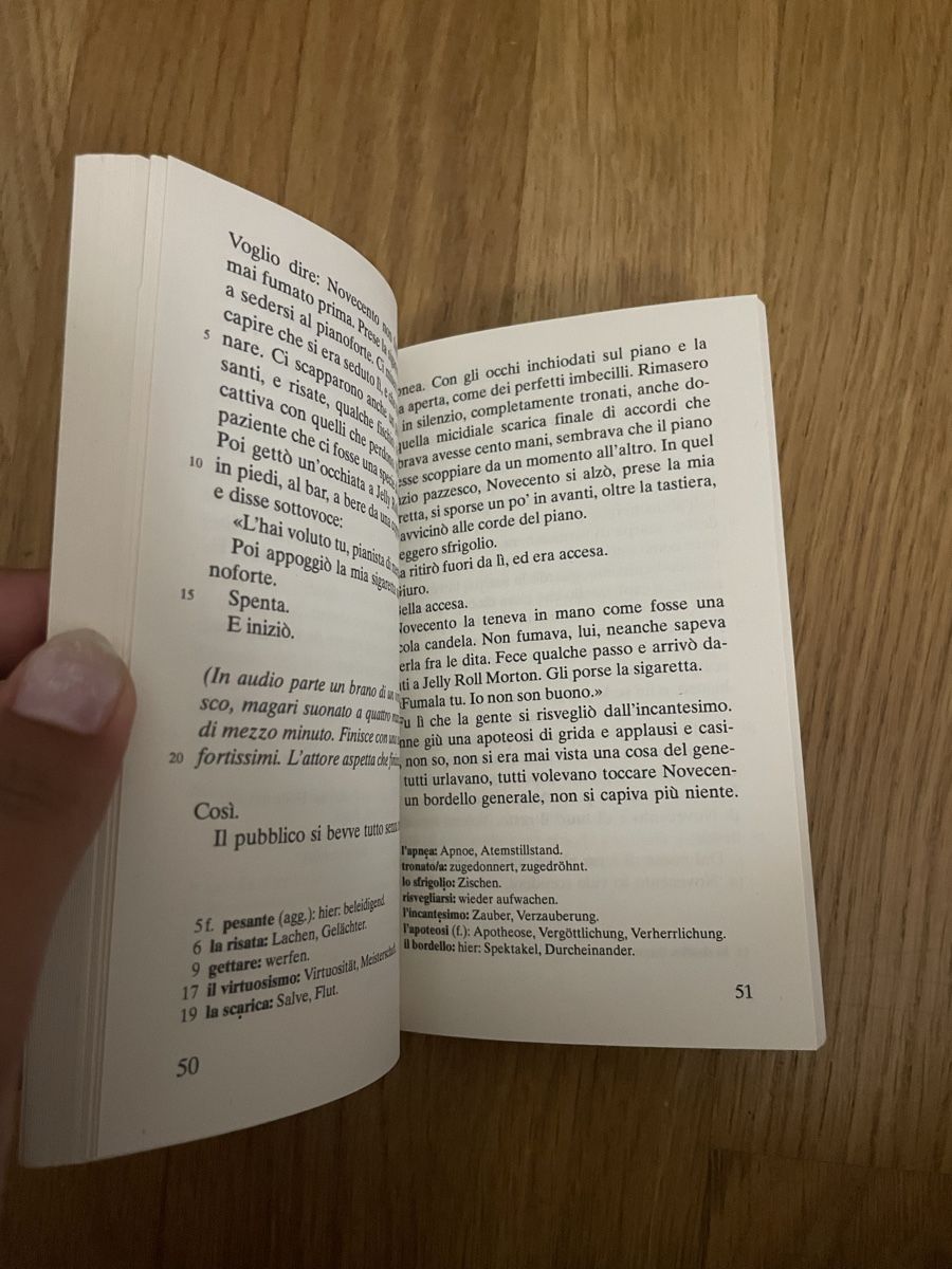 Libri: Alessandro Baricco: Novecento – Usato da Zürich venduto da estela22 2