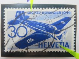 Abart F 39.2.02 Plattenf. 2. E v. Helvetia + beide 9 hell