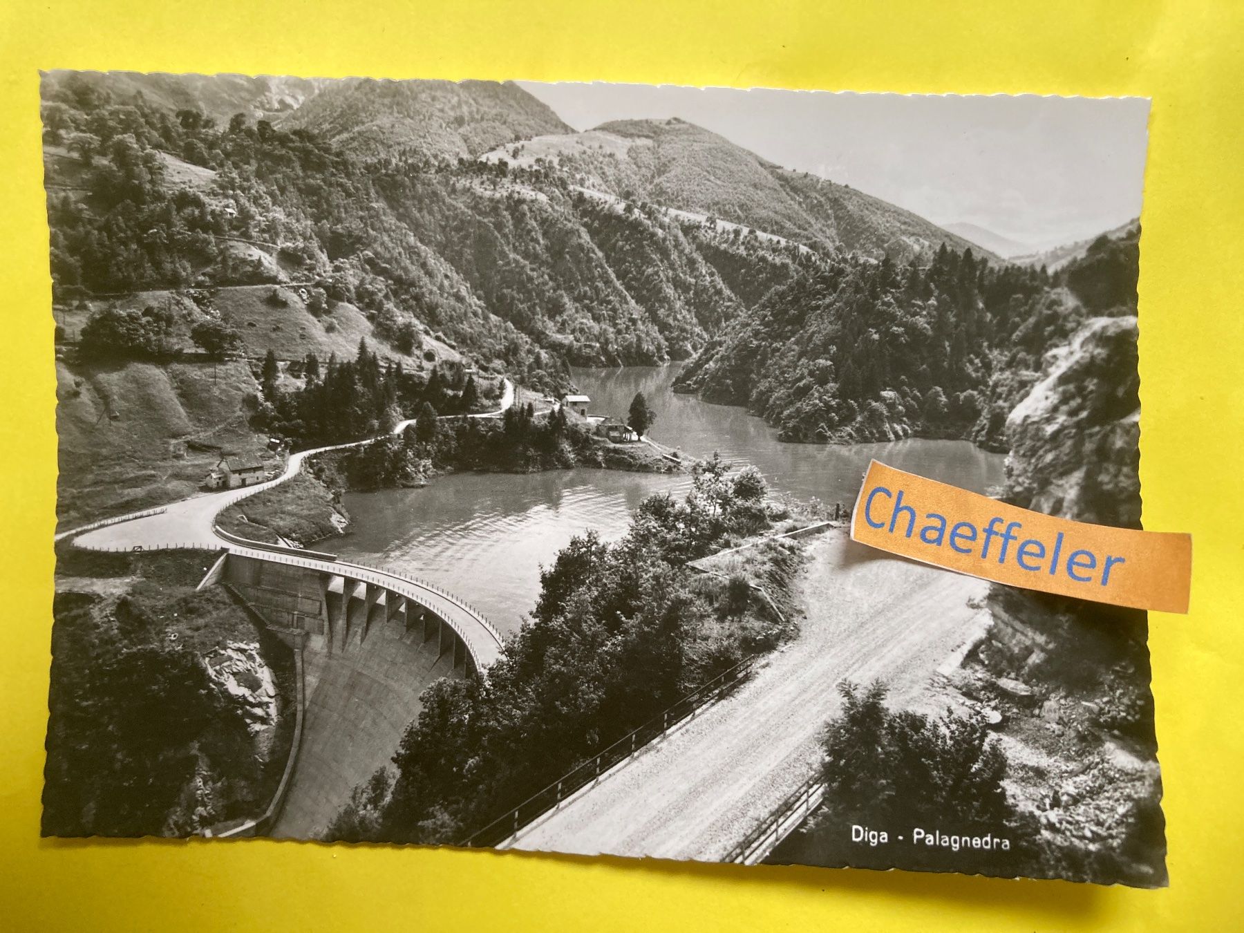 Cartoline postali: Diga Palagnedra, Centovalli – Usato da Zürich venduto da Chaeffeler
