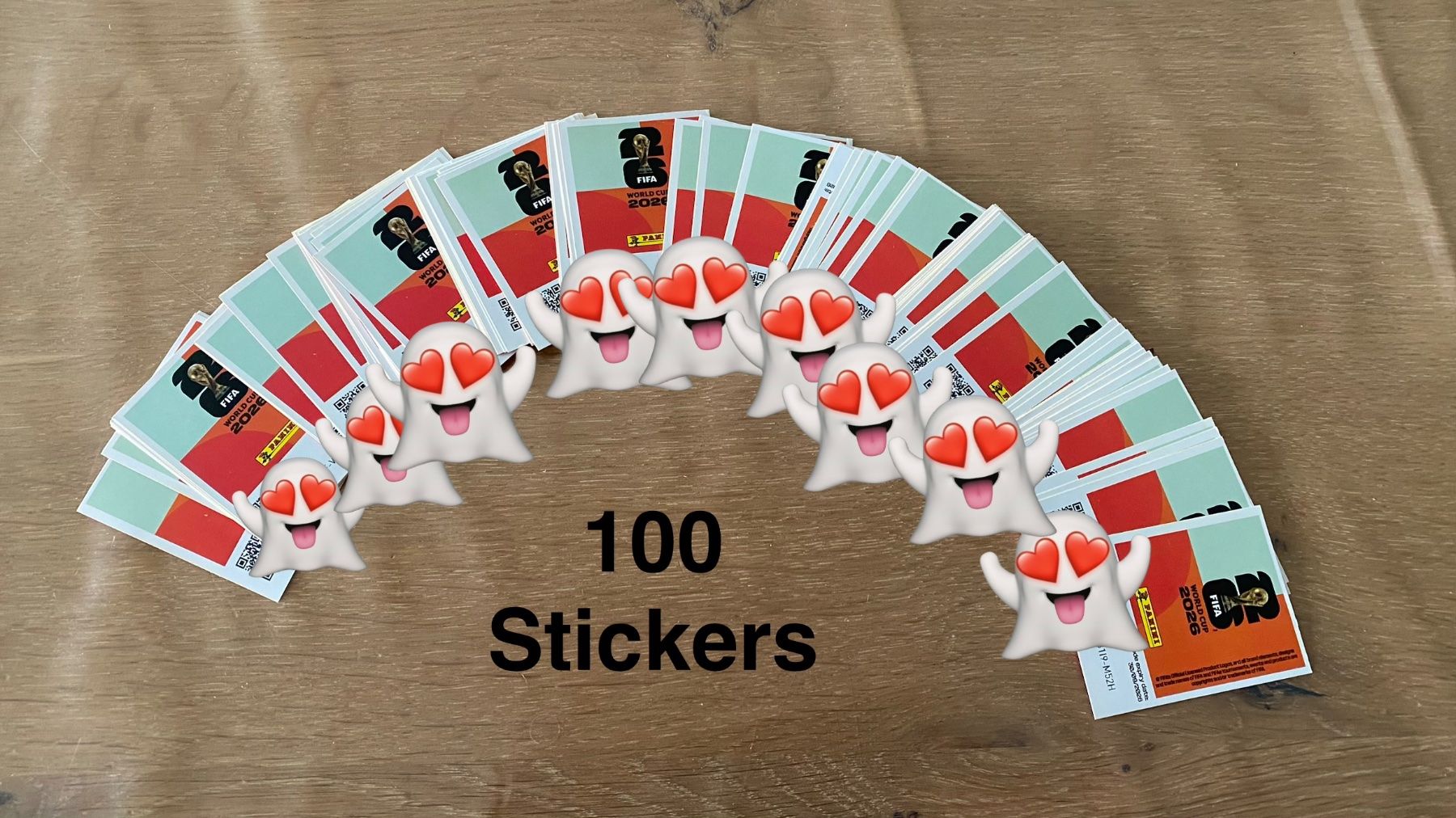Panini Carte collezionabili: Panini WM Sticker - Digitale Sticker - 100 Sticker – Nuovo (secondo la descrizione) da Adliswil venduto da didoli