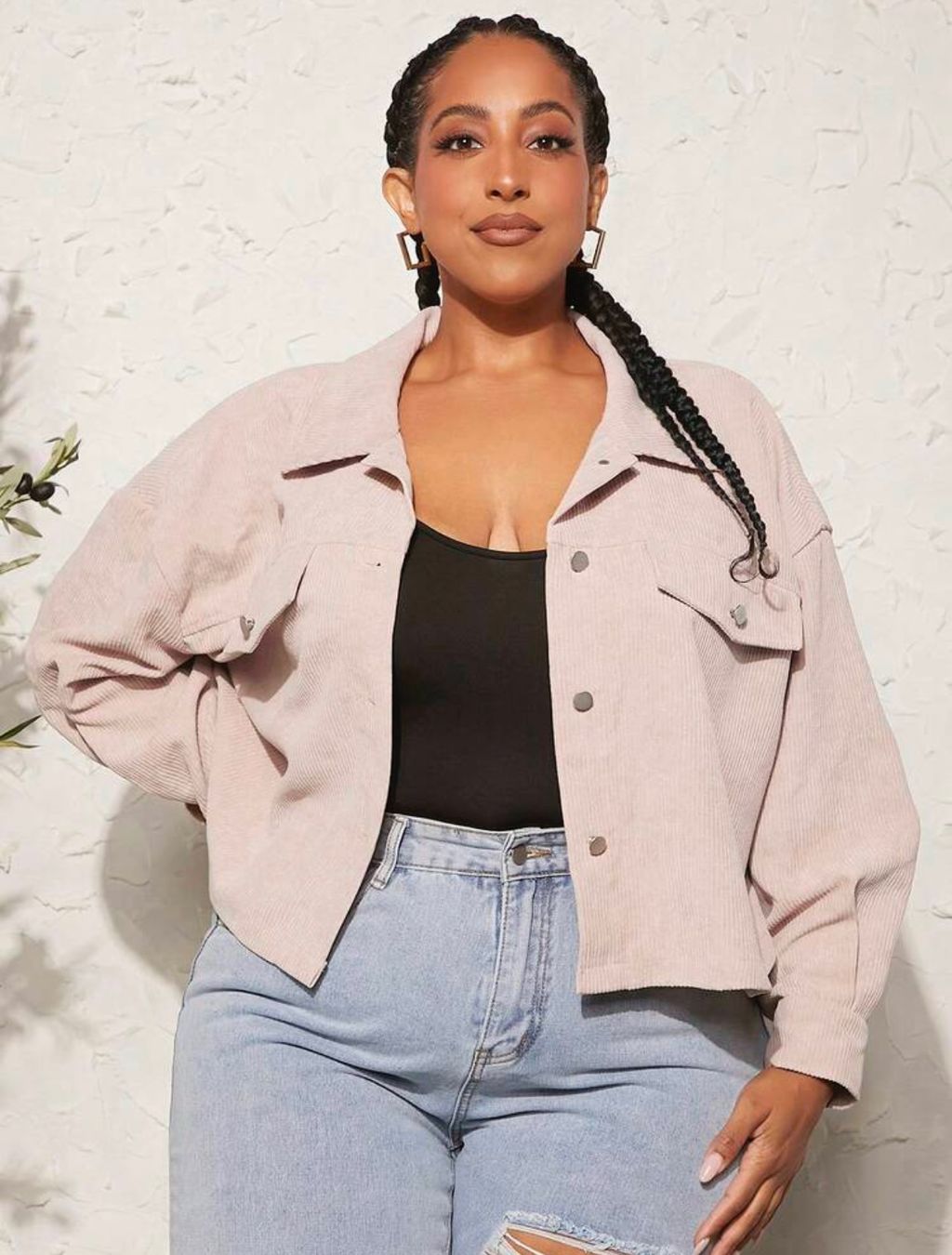Shein Giacche: Cord Jacke rosa Gr. 56 / 58 / 60 – Usato da Pratteln venduto da a23_j2gs