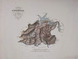 Kantonskarte Unterwalden 1851