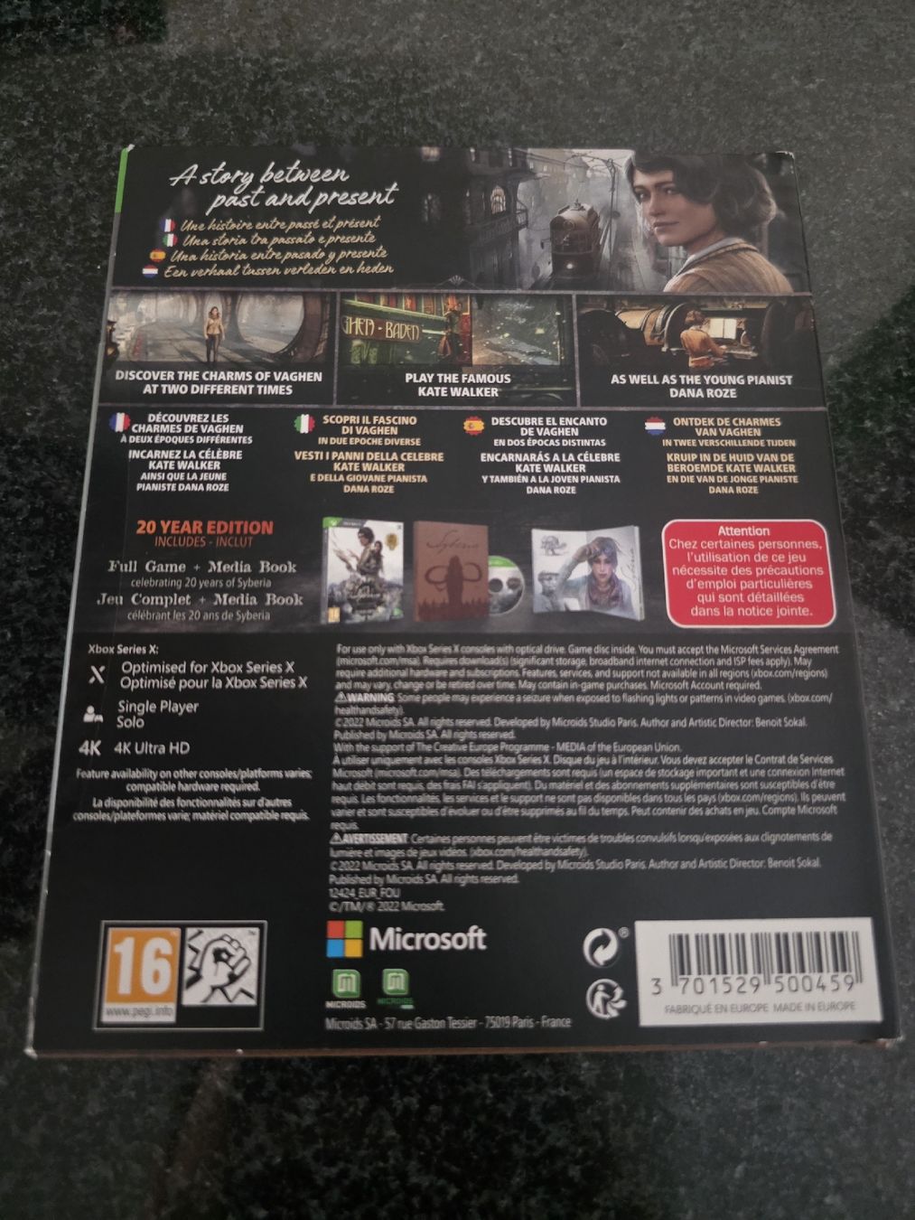 Jeux: Syberia The World Before Xbox Series – D'occasion à Chavornay par Crash37 1