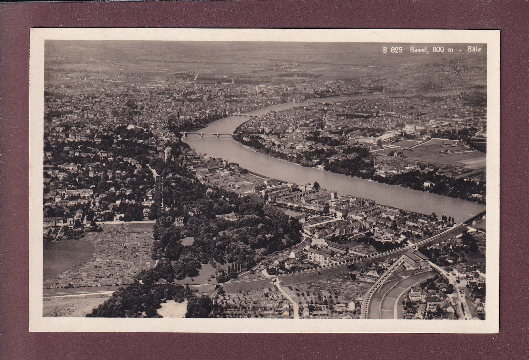 Cartoline postali: BASEL - Flugaufnahme – Usato da Pully venduto da nicecards