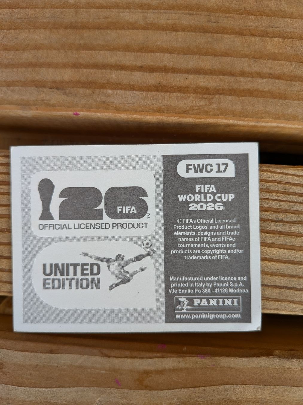 Panini Carte collezionabili: Panini Bild FWC 17 – Usato da Eschenbach SG venduto da SanFranciscoCalifornia 1