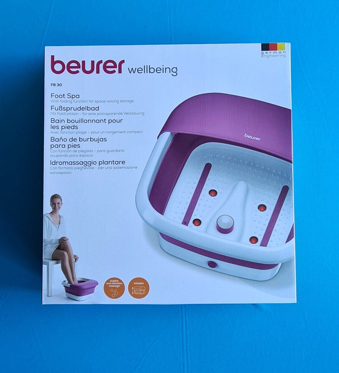 Beurer Pédicure: Fusssprudelbad beurer wellbeing – D'occasion à Saland par V-Tour