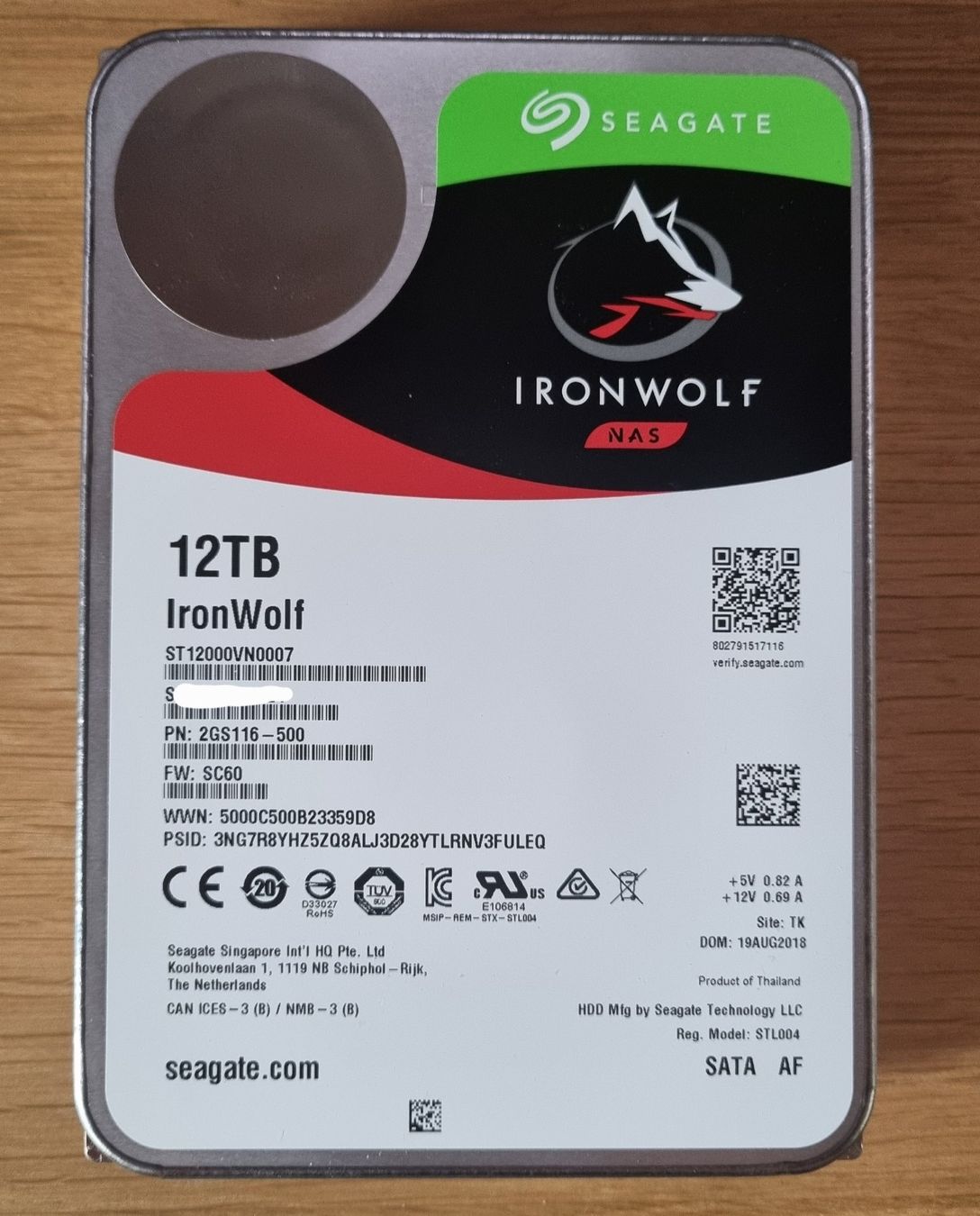Seagate Harddisks: Seagate IronWolf 12TB HDD – Defekt aus Reinach AG von schreiner90