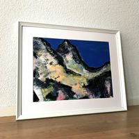 Berglandschaft Expressionismus Kunst Modern Alpen Natur