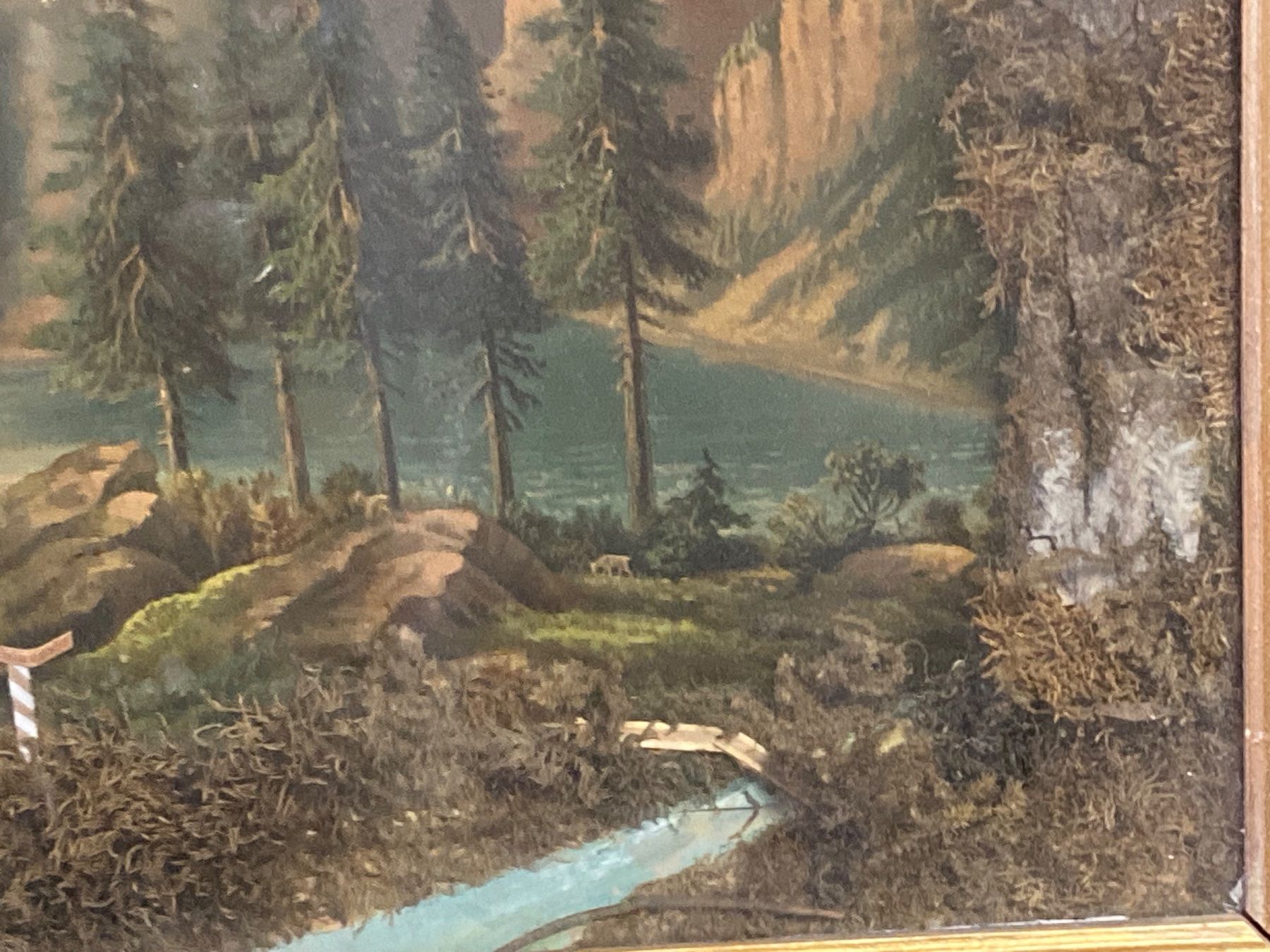 Dipinti: Antikes 3D Bild Collage Oeschinensee anonym – Usato da Bern venduto da Jwpm66 2