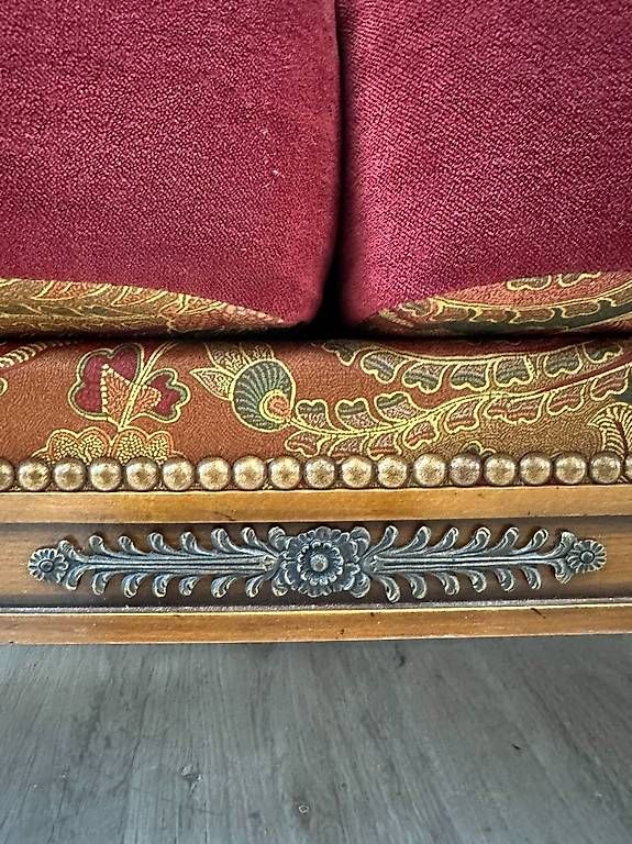 Divani: Vintage Lounge Sofa mit rotem Samtbezug – Usato da Obernau venduto da Arche_Noah_Brocki 4