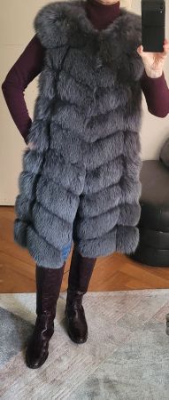Gilet-manteau en fourrure.