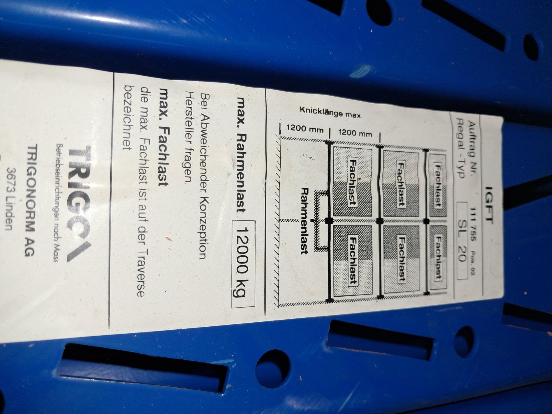 Scaffali: Palettenregal – Usato da Bern venduto da Garage3172 5