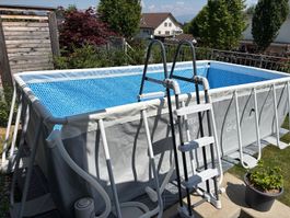 Pool rechteckig 400 × 200 × 100 cm