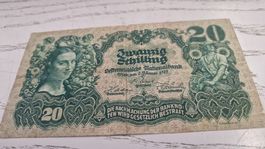 20 Schilling 1925 Österreichische Nationalbank Banknote  