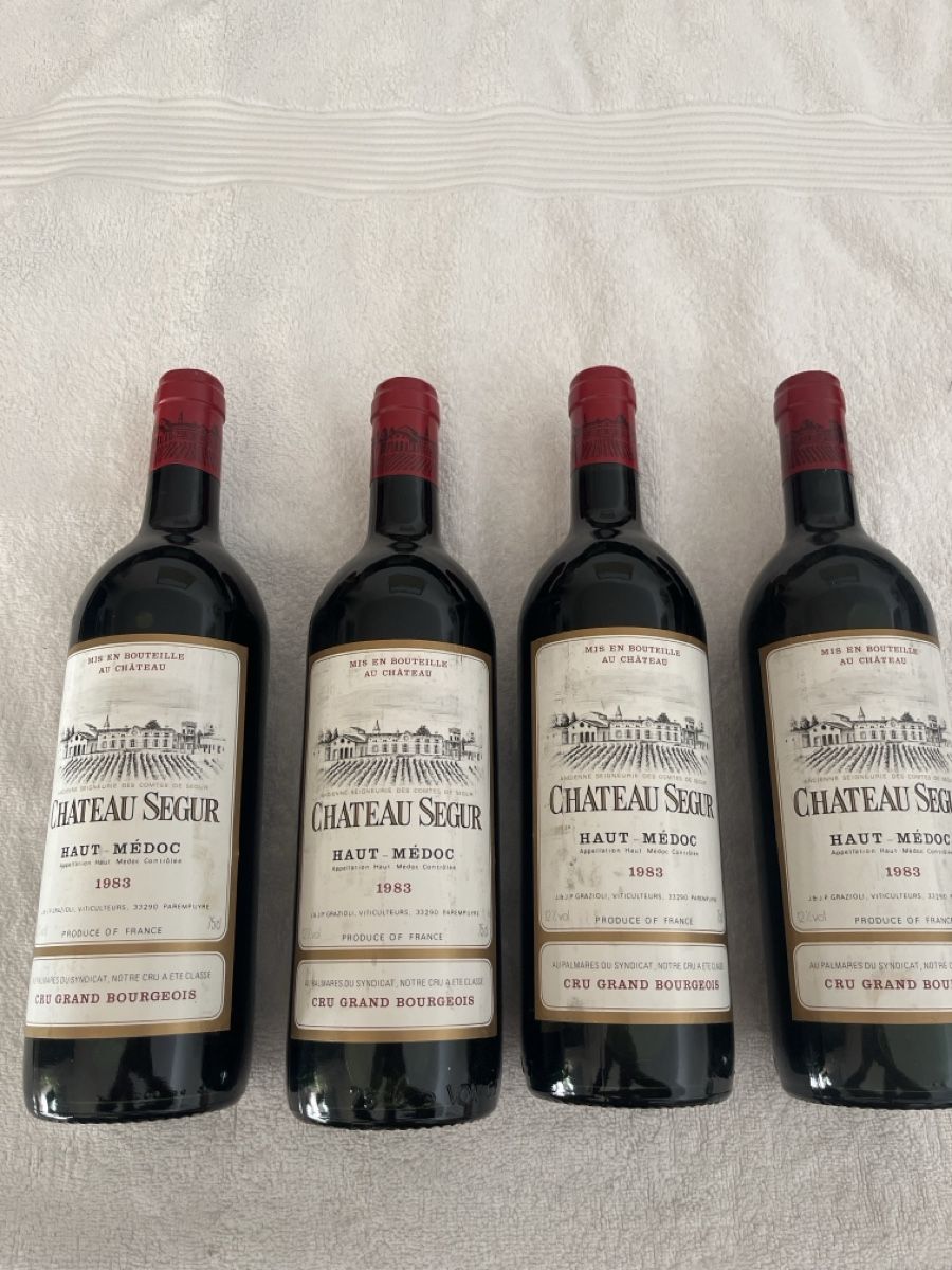 Wein: 4x Chateau Segur Haut-Medoc 1983 – Neu und originalverpackt aus Gockhausen von London95 1