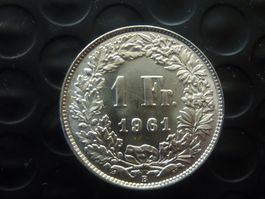 1 Fr. 1961  unz. / stgl.