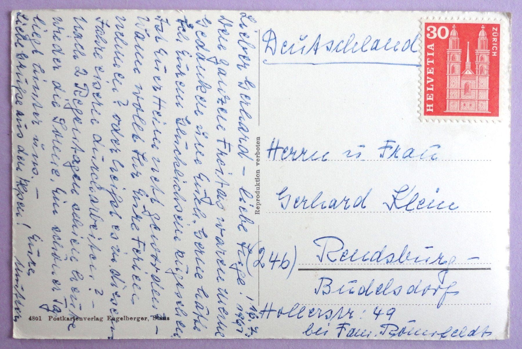 Cartes postales: Axenstrasse – D'occasion à Fétigny par Billy2miny 1