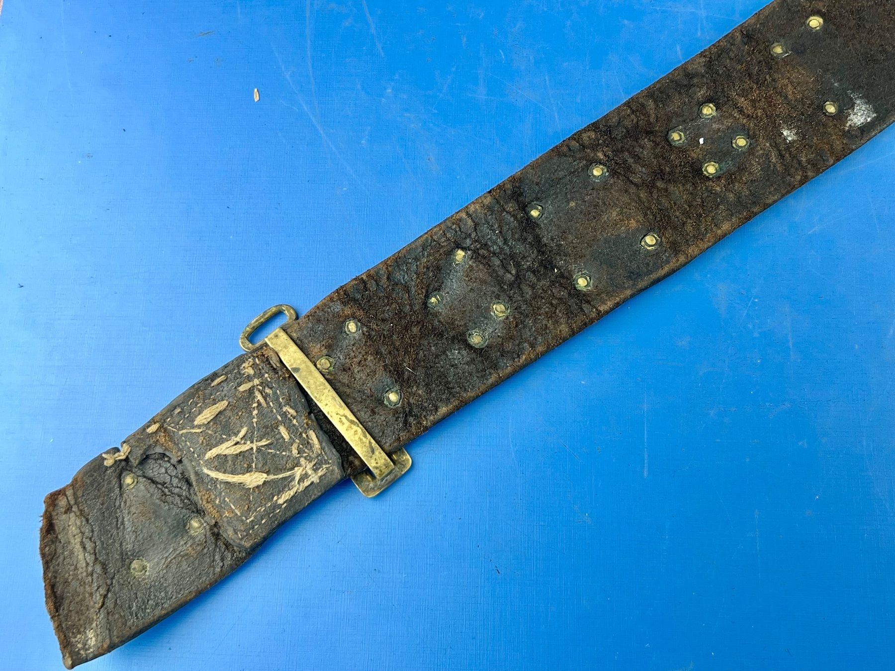 Cinture: Antiker Metzgergurt 1832 Leder / Messing – Usato da Unterengstringen venduto da Gustav03 3