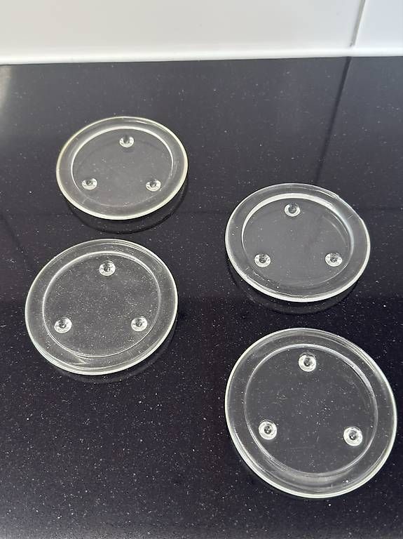 Kerzenständer: Kerzenuntersetzer aus Glas  – Gebraucht aus Sissach von phe_dt2h