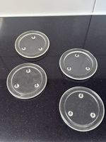 Kerzenuntersetzer aus Glas 