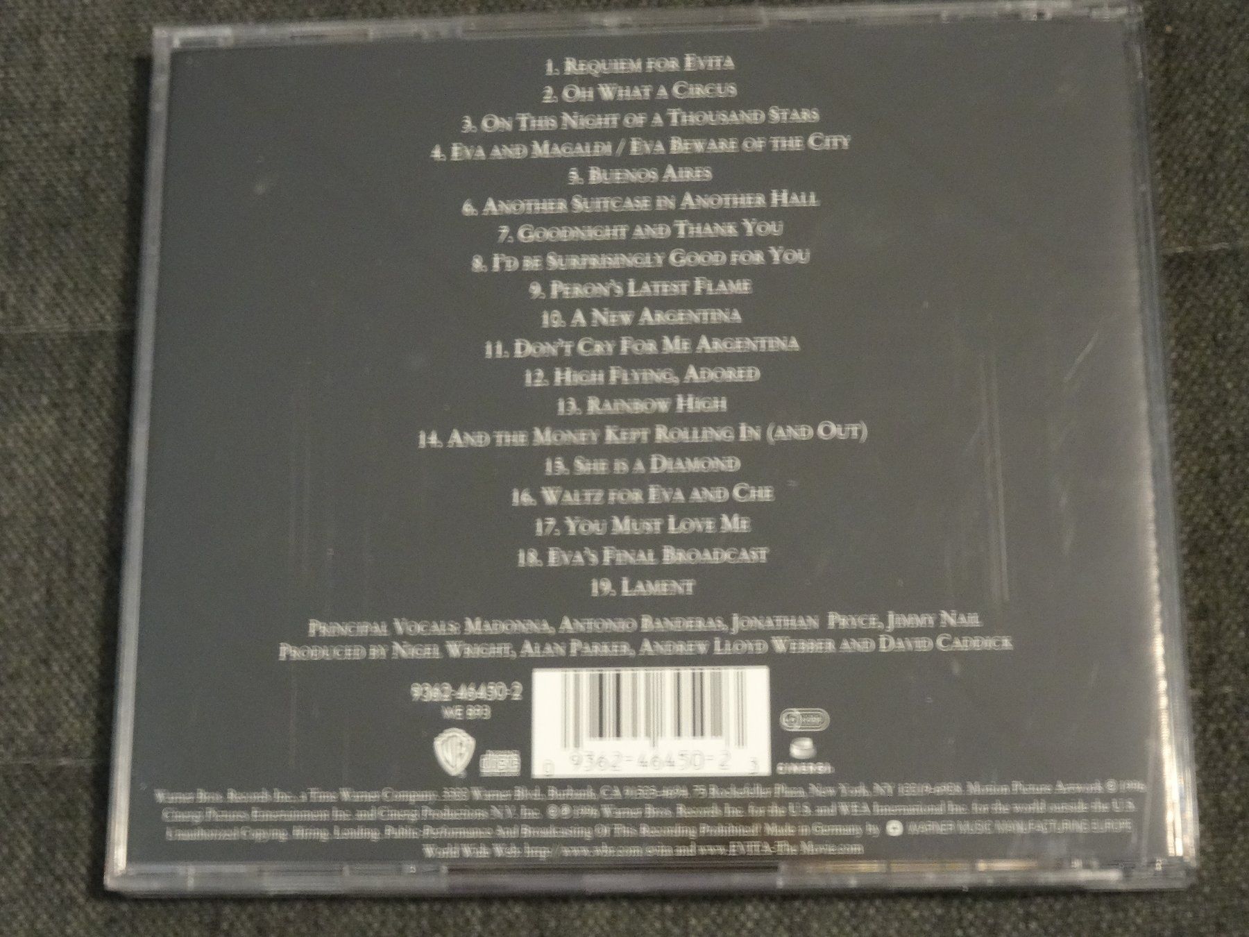 CDs: Evita - Music from the Motion Picture CD – Gebraucht aus Olten von Disc-Ausverkauf 1