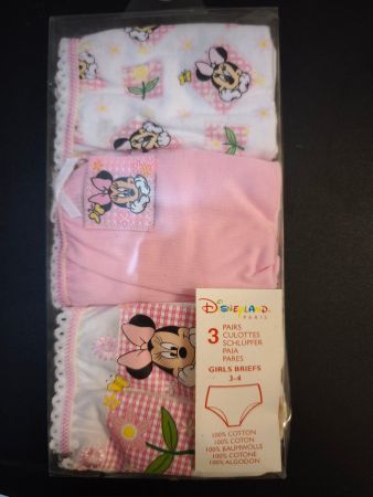 Disney Minnie Mouse Slips, Grösse 3-4 Jahre, Neu!