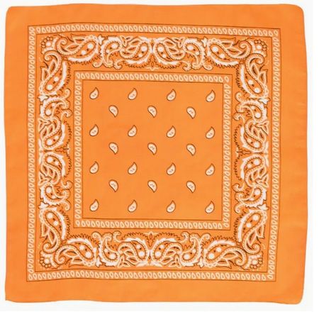 BANDANA MIT PAISLEY  PRINT, ORANGE NEU