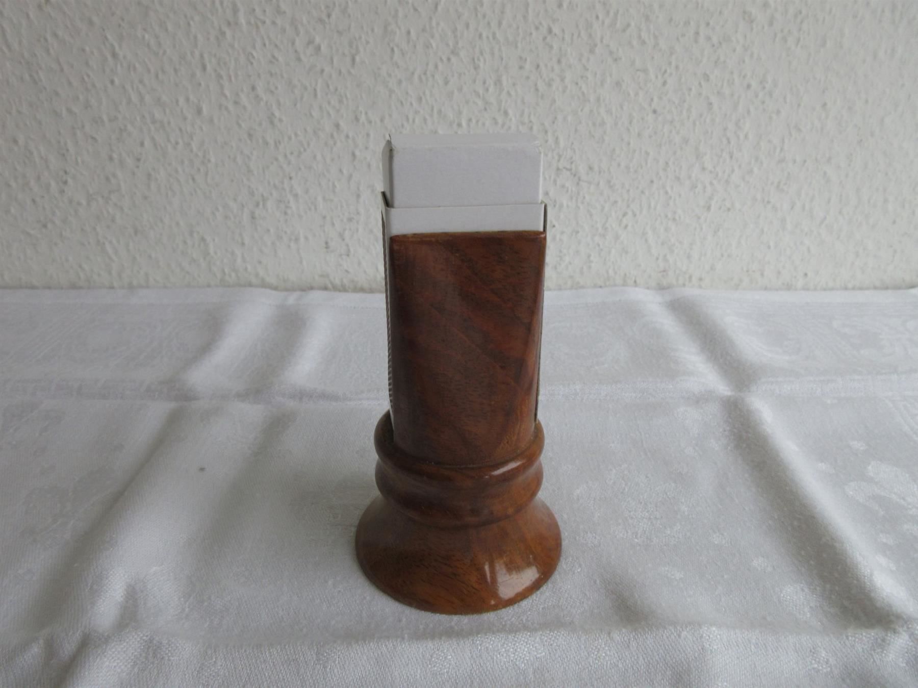 Portacenere: Zündholzhalter aus Holz – Usato da Binningen venduto da tempipassati 2