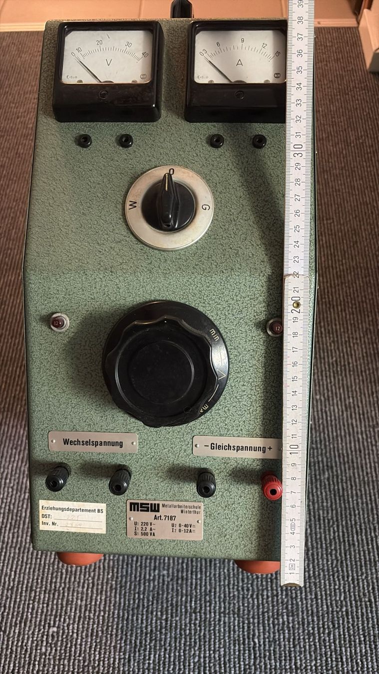 Misurare: antikes Messgerät Volt/Ampere Wechsel- / Gleichstrom – Usato da Wangen b. Olten venduto da Hba2