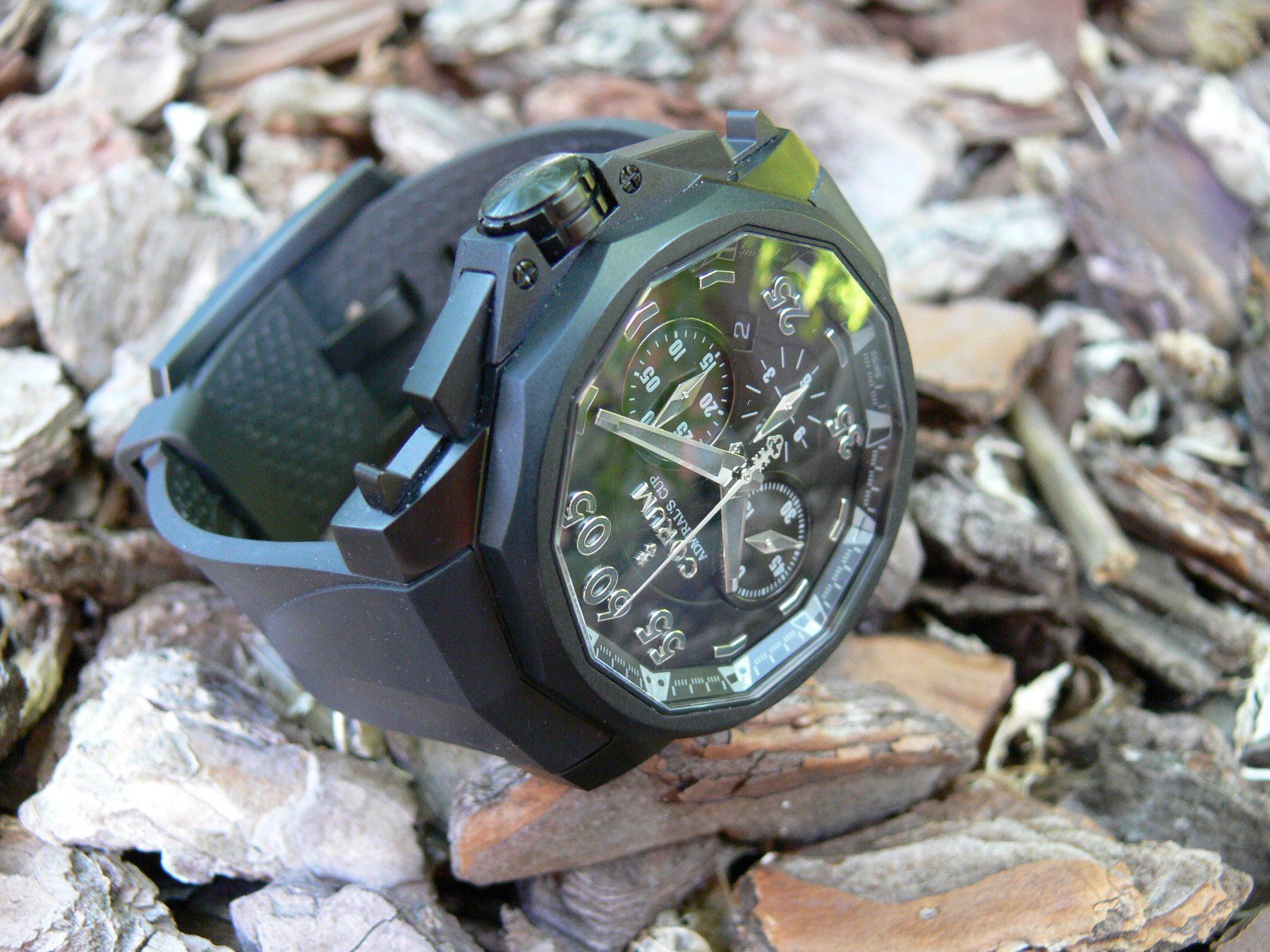 Corum Orologi: Corum Admirals Cup black Hull 48mm Titan  Automatic Chrono – Usato da Remigen venduto da Kelias 6
