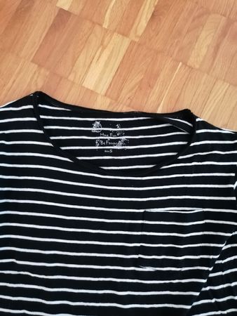 Schickes Streifenshirt, schwarz-weiss, Gr. S, Top Zustand0
