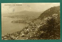 Montreux, vue générale, 1923, gelaufen
