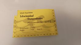 Schwimmbad Schule Feuerthalen Stumpenboden Abonnement ab 5.-